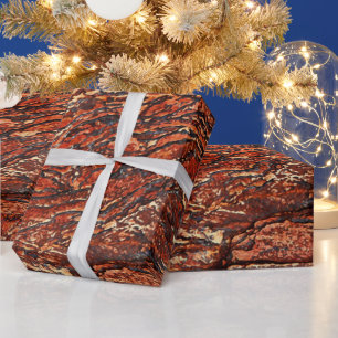Red Rock Texture Wrapping Paper
