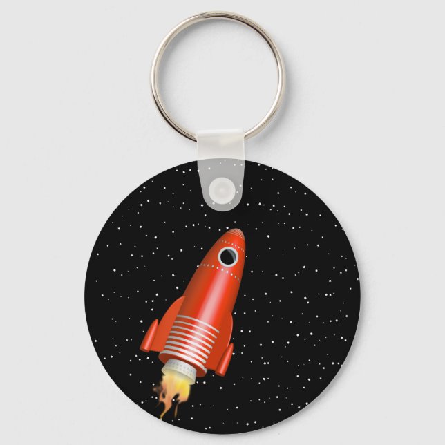 Red Rocket Key Ring (Front)