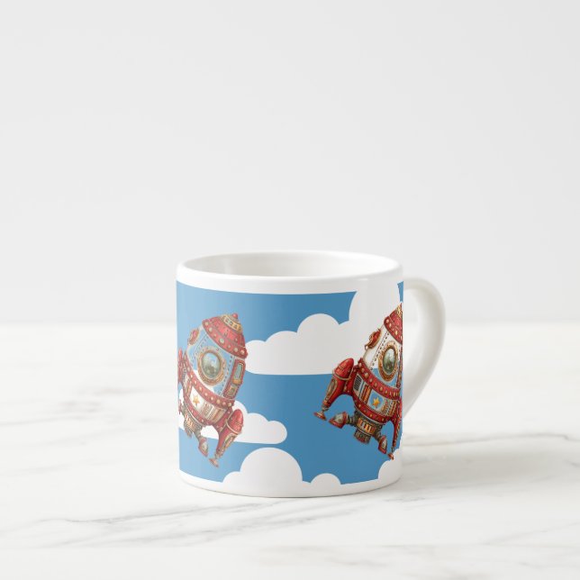 Red Rockets Espresso Cup (Front Right)