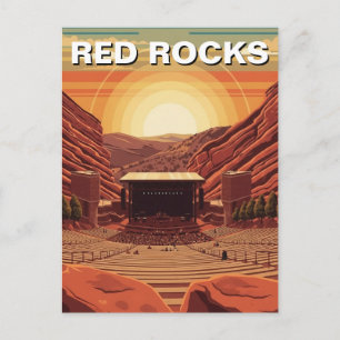 Red Rocks Amphitheater Colorado Postcard