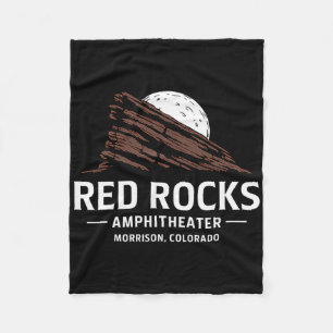 Red Rocks Amphitheatre Morrison Colorado Hiking So Fleece Blanket
