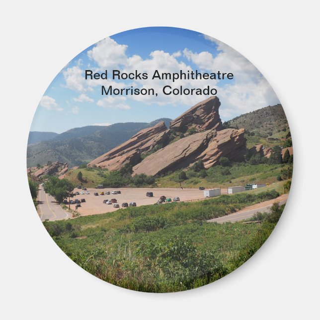 red rocks ampitheatre in Morrison Colorado Magnet (Front)