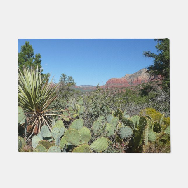 Red Rocks and Cacti I Doormat (Front)