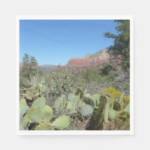 Red Rocks and Cacti I Napkin