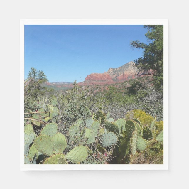 Red Rocks and Cacti I Napkin (Front)