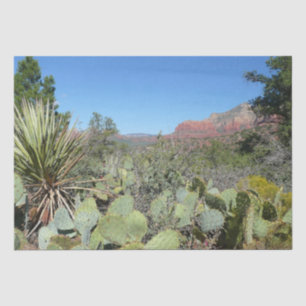Red Rocks and Cacti I Tissue Paper