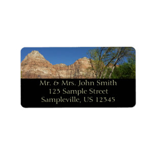 Red Rocks at Zion National Park Photography Label