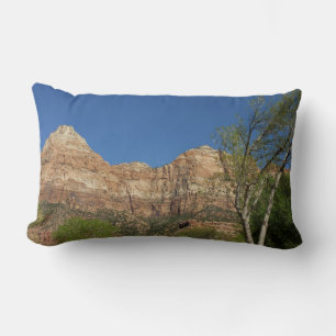 Red Rocks at Zion National Park Photography Lumbar Cushion