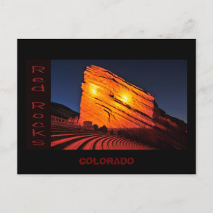 red rocks, COLORADO Postcard