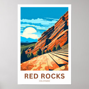 Red Rocks Colorado Travel Print