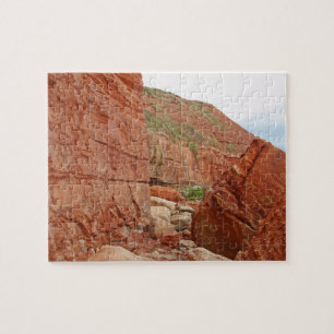 Red rocks, Devon, England Jigsaw Puzzle
