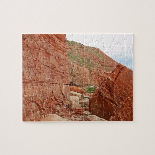 Red rocks, Devon, England Jigsaw Puzzle (Horizontal)