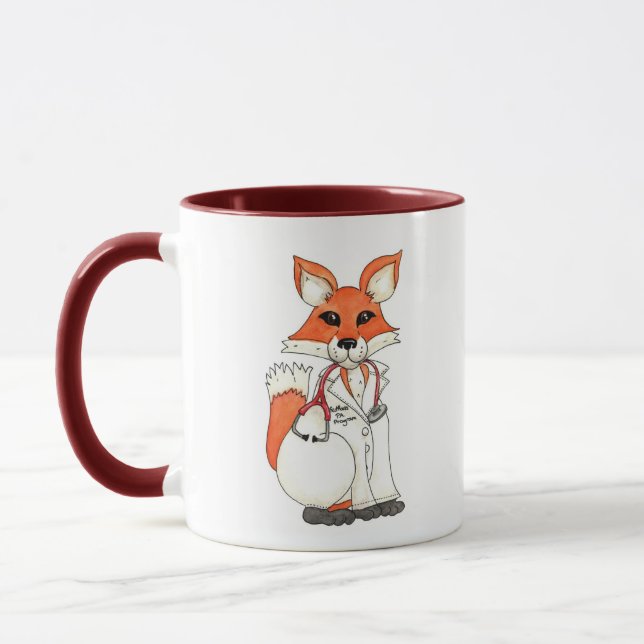 Red Rocks Fox Mug (Left)