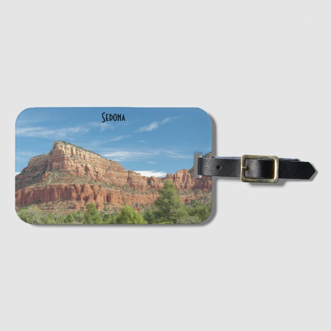 Red rocks in Sedona Luggage Tag (Front Horizontal)