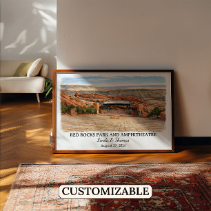 Red Rocks Park and Amphitheatre Colorado Poster