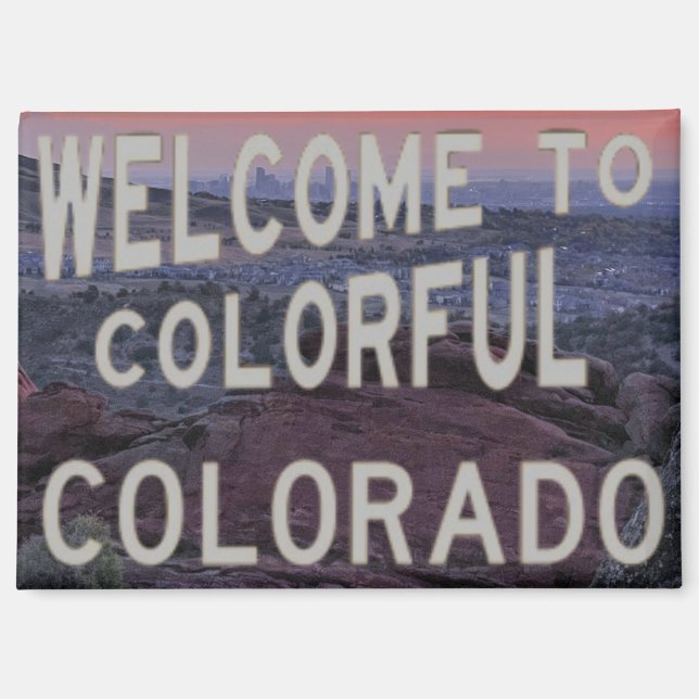 Red Rocks View of Denver Magnet (Front)