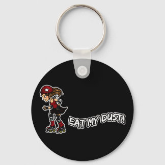 Red Rollerderby jammer Key Ring