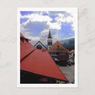 Red Roof Church & Landscape Venezuela Postcard