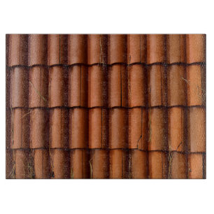 Red Roof Tiles Cutting Board