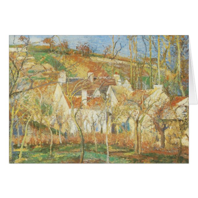 Red Roofs, Corner of a Village, Winter by Pissarro (Front Horizontal)