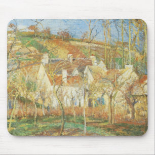 Red Roofs, Corner of a Village, Winter by Pissarro Mouse Pad
