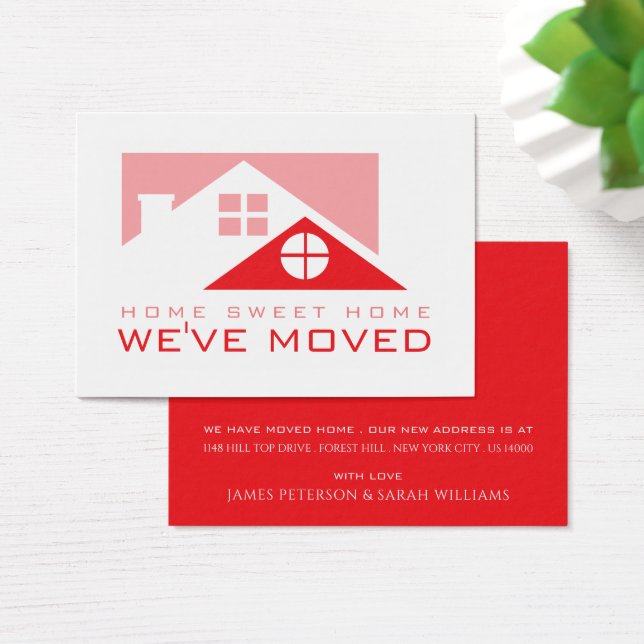 Red Rooftop, Change of Address Card (Desk)