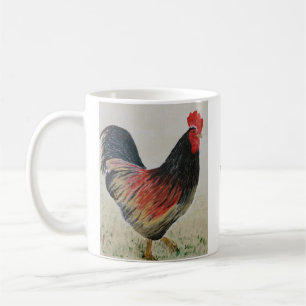 Red Rooster Acrylic Painting Mug