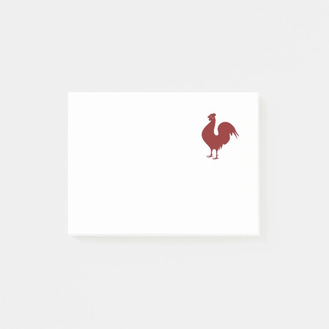 Red Rooster Adapted from an Antique Illustration Post-it Notes (Front)
