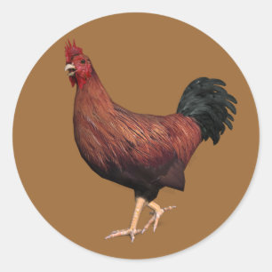Red Rooster Classic Round Sticker