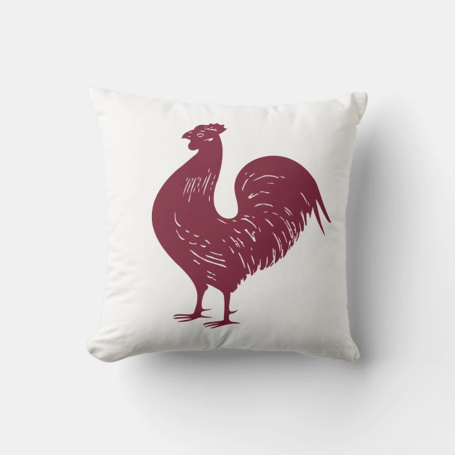 Red Rooster Cushion (Front)