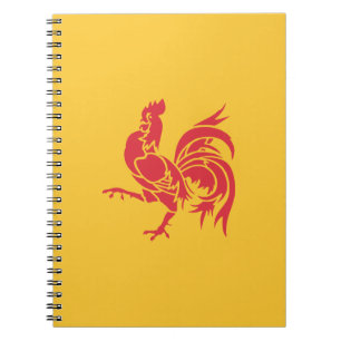 Red Rooster (Flag of Wallonia) Notebook