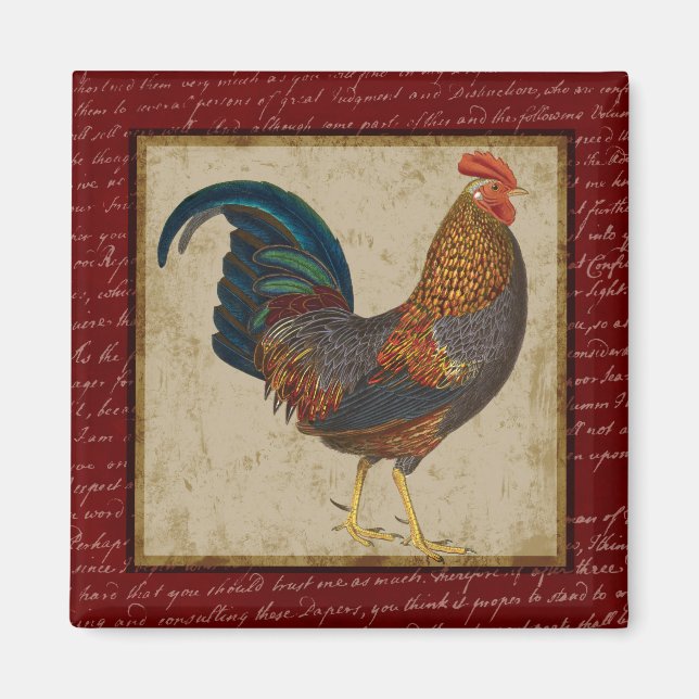 Red Rooster Magnet (Front)