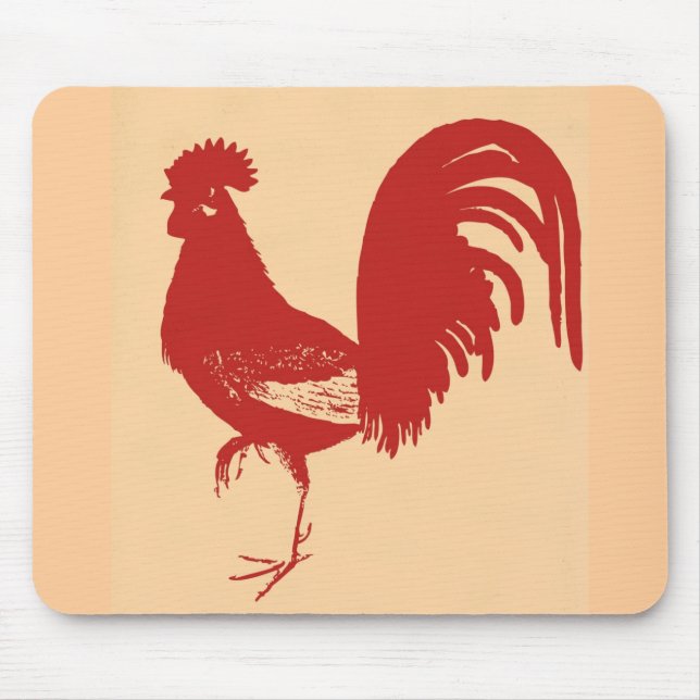 Red Rooster Mouse Pad (Front)