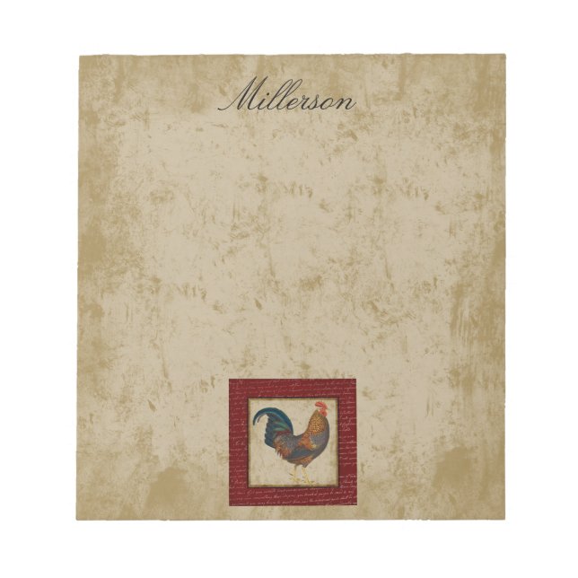 Red Rooster Notepad (Front)