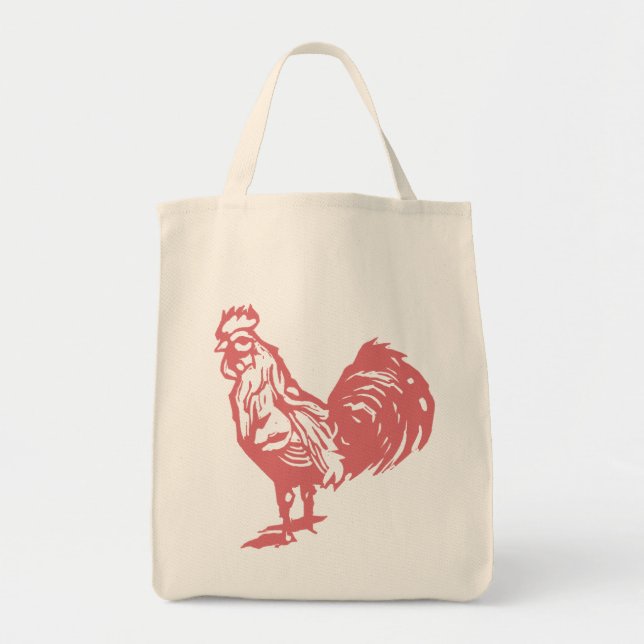 Red Rooster Tote Bag (Front)