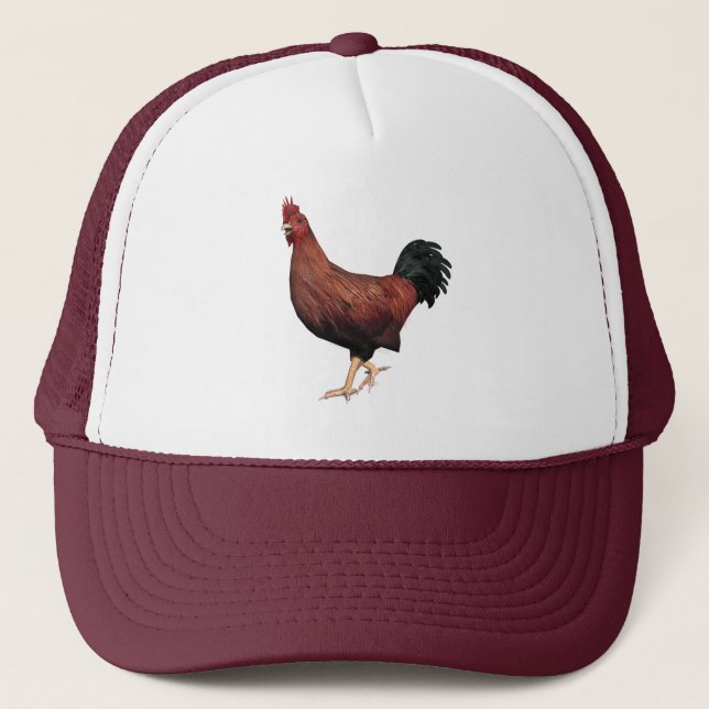 Red Rooster Trucker Hat (Front)