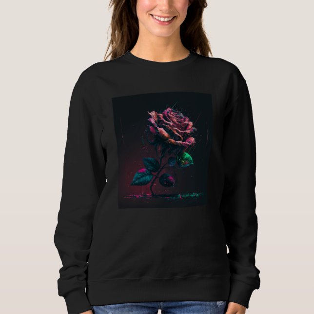 Red Rose  12 Sweatshirt (Front)