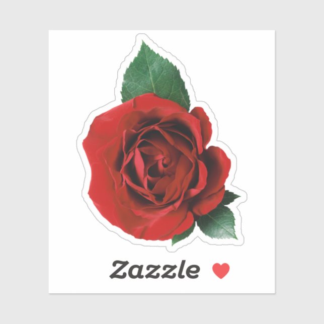 Red Rose 1 Sticker (Sheet)