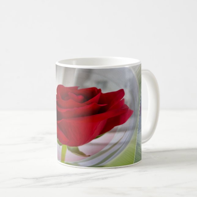 Red rose 2 coffee mug (Front Right)