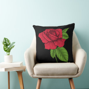 Red rose 2 cushion