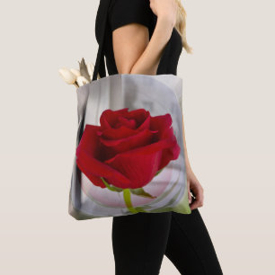 Red rose 2 tote bag