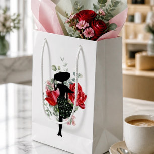 Red Rose and Fashion Small Gift Bag