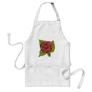 Red rose apron