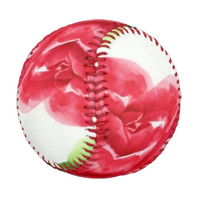 Red Rose Baseball (Angled)