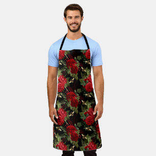 Red Rose Bee Series Design 18 Apron