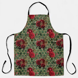Red Rose Bee Series Design 23 Apron