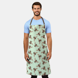 Red Rose Bee Series Design 56  Apron