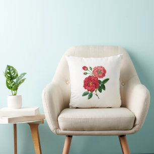 Red Rose Blossoms Cushion