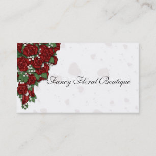 Red Rose Bouquet Business Card