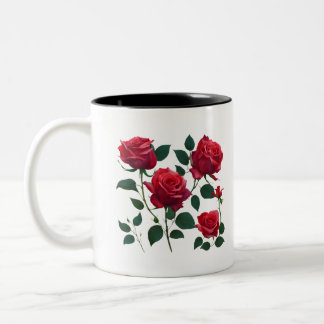 Red Rose Bouquet Mug